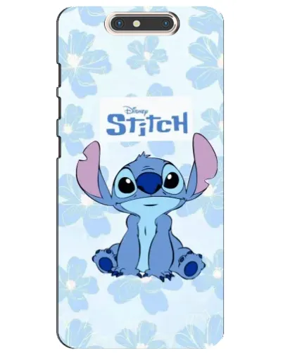 Чехол для ZTE Blade V8 с картинкой «Stitch среди цветов»