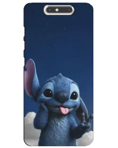Чехол для ZTE Blade V8 с картинкой «Стич в облаках»