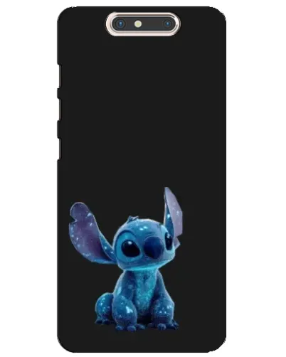 Чехол для ZTE Blade V8 с картинкой «Стич на черном»