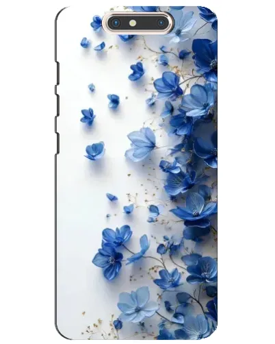 Чехол для ZTE Blade V8 с картинкой «Голубой цветочный каскад» Чехол для ZTE Blade V8 с картинкой «Голубой цветочный каскад»