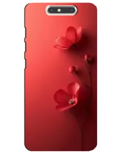 Чехол для ZTE Blade V8 с картинкой «Маковые соцветия»