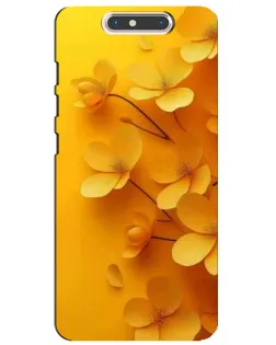 Чехол для ZTE Blade V8 с картинкой «Золотые лепестки»