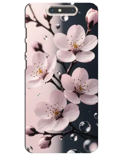 Чехол для ZTE Blade V8 с картинкой «Нежная сакура и капли» Чехол для ZTE Blade V8 с картинкой «Нежная сакура и капли»