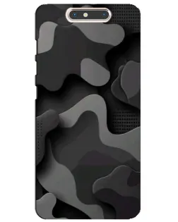 Чохол для ZTE Blade V8 з картинкою «Темний абстрактний камуфляж»