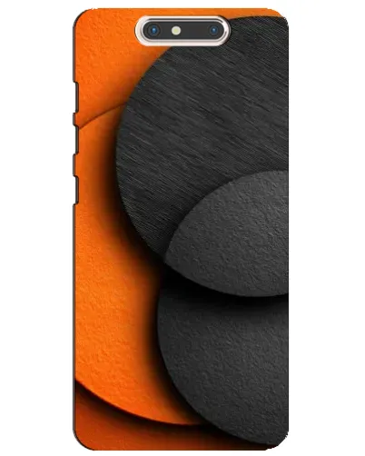 Чехол для ZTE Blade V8 с картинкой «Геометрия оранжевых кругов» Чехол для ZTE Blade V8 с картинкой «Геометрия оранжевых кругов»