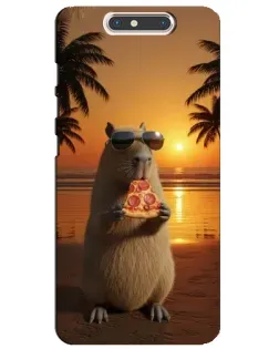 Чохол для ZTE Blade V8 з картинкою «Капібара з піцою» Чохол для ZTE Blade V8 з картинкою «Капібара з піцою»