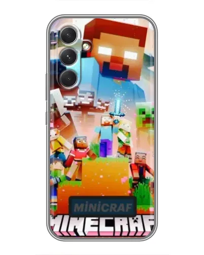 Чохол для ZTE Blade V80 Max з картинкою «Minecraft герої гри»