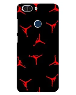 Чехол для ZTE Blade V9 с картинкой «Jordan Red Pattern»