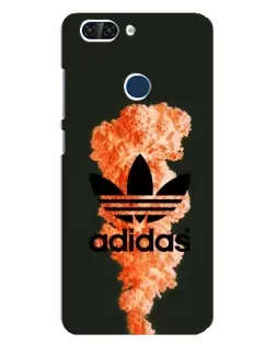Чехол для ZTE Blade V9 с картинкой «Оранжевый дым Adidas»