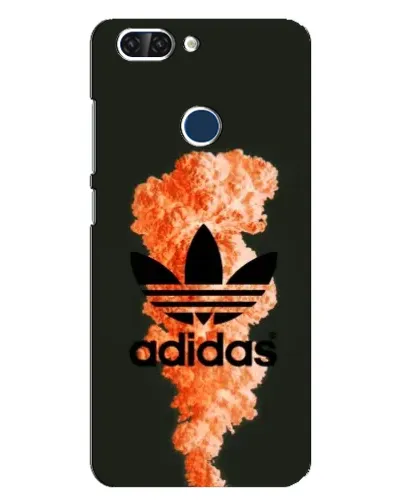 Чехол для ZTE Blade V9 с картинкой «Оранжевый дым Adidas»