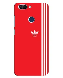 Чехол для ZTE Blade V9 с картинкой «Красный минимализм Adidas»