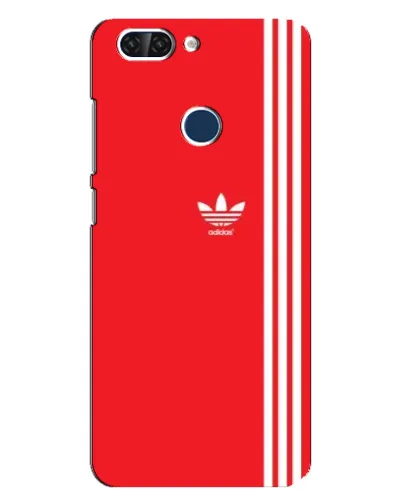 Чехол для ZTE Blade V9 с картинкой «Красный минимализм Adidas»