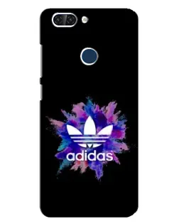 Чехол для ZTE Blade V9 с картинкой «Взрыв красок Adidas»
