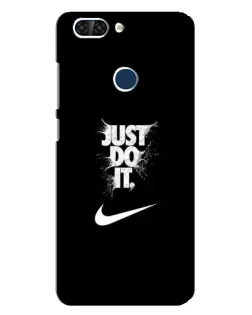 Чехол для ZTE Blade V9 с картинкой «Текстовый принт Nike»