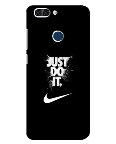 Чехол для ZTE Blade V9 с картинкой «Текстовый принт Nike»