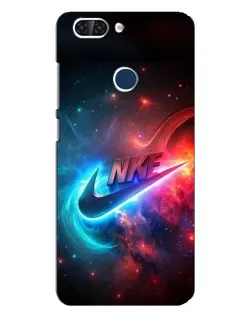 Чехол для ZTE Blade V9 с картинкой «Огненный логотип Nike»