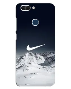Чехол для ZTE Blade V9 с картинкой «Nike — зимние горы»