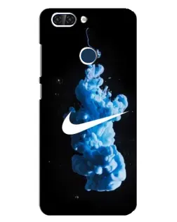 Чехол для ZTE Blade V9 с картинкой «Nike и синий дым»