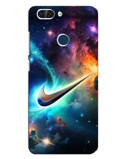 Чехол для ZTE Blade V9 с картинкой «Космический Nike Swoosh»