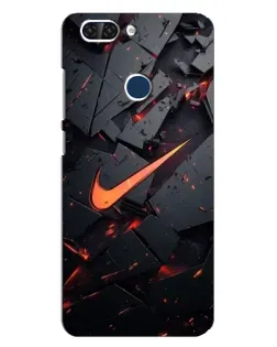 Чехол для ZTE Blade V9 с картинкой «Nike — эффект разломов»