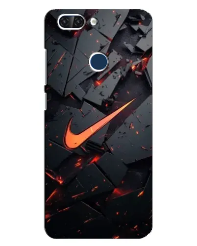 Чехол для ZTE Blade V9 с картинкой «Nike — эффект разломов»