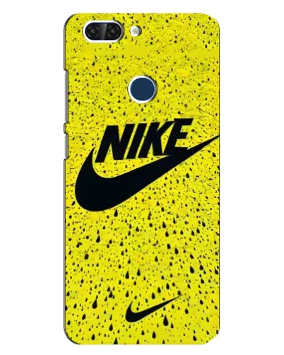 Чехол для ZTE Blade V9 с картинкой «Желтый текстурный Nike»