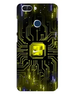 Чехол для ZTE Blade V9 с картинкой «Nike — золотая искра»