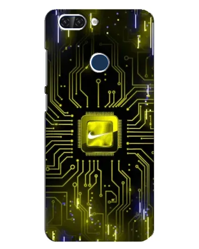 Чехол для ZTE Blade V9 с картинкой «Nike — золотая искра»
