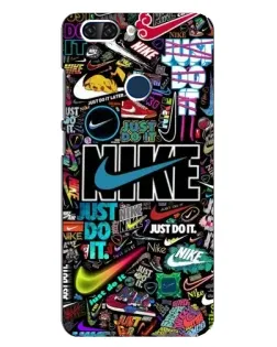 Чехол для ZTE Blade V9 с картинкой «Яркий коллаж Nike»