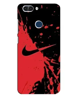 Чехол для ZTE Blade V9 с картинкой «Красные брызги Nike»