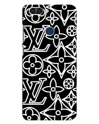 Чехол для ZTE Blade V9 с картинкой «Черно-белый узор LV»