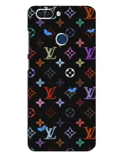 Чехол для ZTE Blade V9 с картинкой «Цветная монограмма LV»