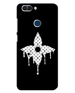 Чехол для ZTE Blade V9 с картинкой «Цветочная монограмма»