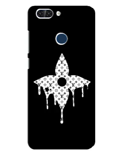 Чехол для ZTE Blade V9 с картинкой «Цветочная монограмма»