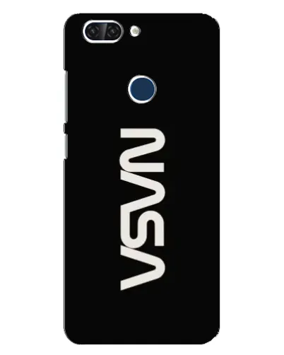 Чехол для ZTE Blade V9 с картинкой «NASA — вертикальный логотип»