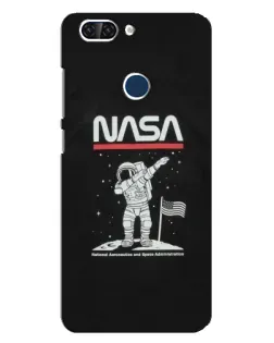 Чехол для ZTE Blade V9 с картинкой «NASA — шагаем по Луне»