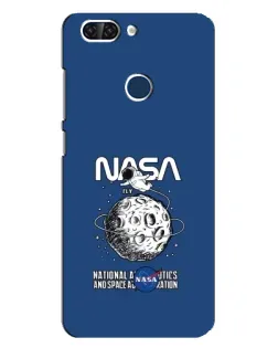 Чехол для ZTE Blade V9 с картинкой «NASA — лунная миссия»