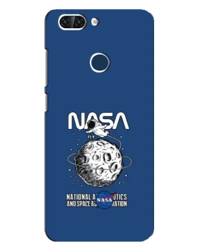 Чехол для ZTE Blade V9 с картинкой «NASA — лунная миссия»