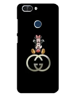 Чехол для ZTE Blade V9 с картинкой «Минни Маус на лого»