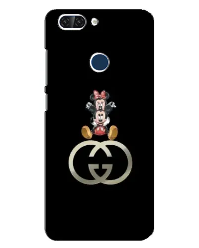 Чехол для ZTE Blade V9 с картинкой «Минни Маус на лого»
