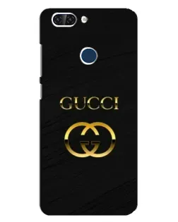 Чехол для ZTE Blade V9 с картинкой «Золотой логотип Gucci»