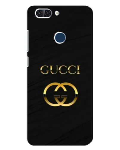 Чехол для ZTE Blade V9 с картинкой «Золотой логотип Gucci»