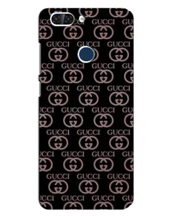 Чехол для ZTE Blade V9 с картинкой «Классическая монограмма Gucci»