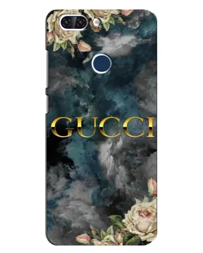 Чехол для ZTE Blade V9 с картинкой «Абстрактные цветы Gucci»