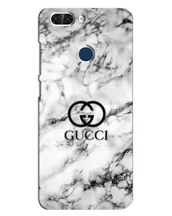 Чехол для ZTE Blade V9 с картинкой «Gucci — мраморный шик»