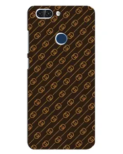 Чехол для ZTE Blade V9 с картинкой «Gucci — золотые диагонали»