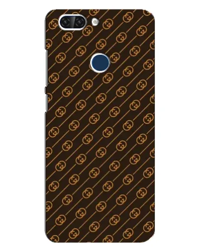 Чехол для ZTE Blade V9 с картинкой «Gucci — золотые диагонали»