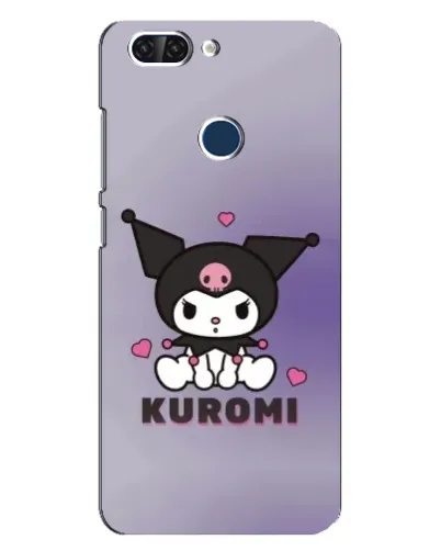 Чехол для ZTE Blade V9 с картинкой «Kuromi — фиолетовый арт»