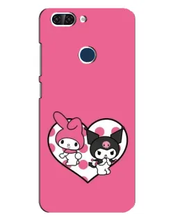 Чехол для ZTE Blade V9 с картинкой «Kuromi и My Melody»