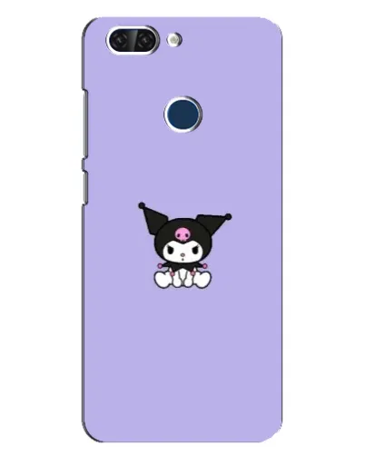 Чехол для ZTE Blade V9 с картинкой «Kuromi — фиолетовый минимализм»